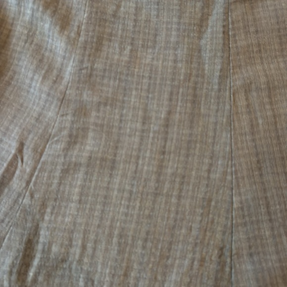 Eileen Fisher A line skirt, army green w/black & texture, linen blend, size LP - Picture 2 of 5